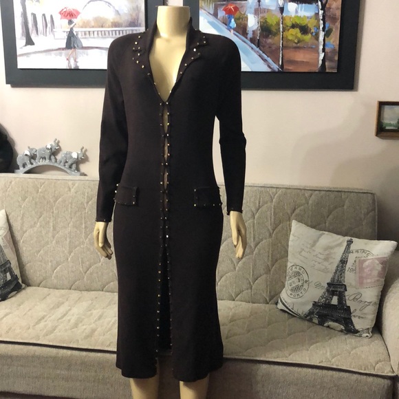 Etinoelle Couture Brown Coat - Dress size M - Picture 1 of 10